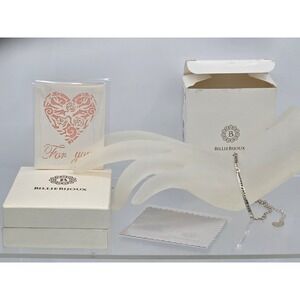 Billie Bijoux Sterling Silver 925 "She Believed She Could, So She Did" Bracelet